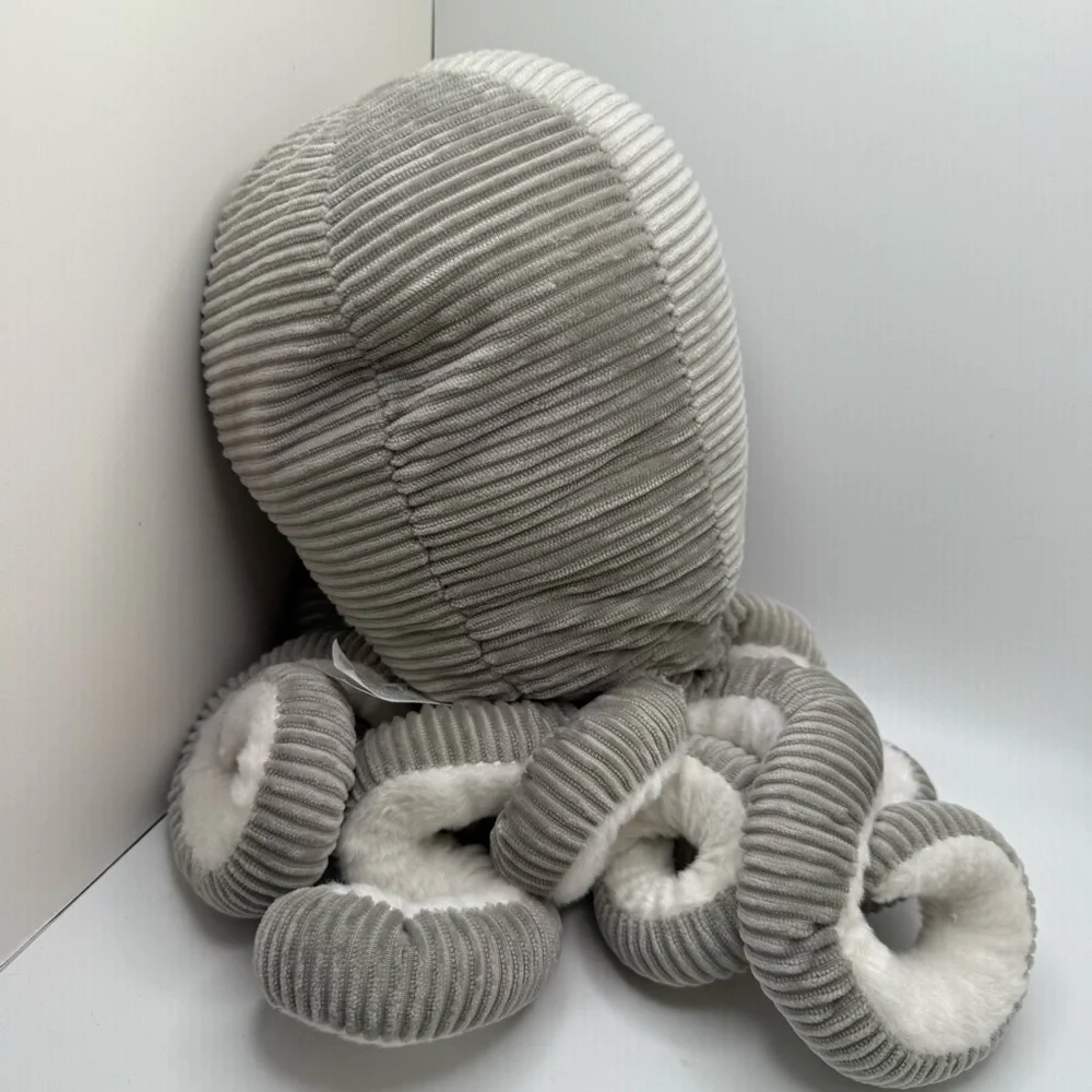 Gray Plush Bean Bag Octopus Toy‎
